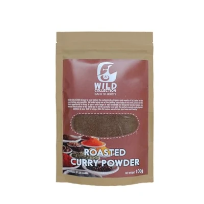Image of Wild Collection Sri Lankan Curry Powder, Unroasted Roasted Powder Product of Lanka (100g, Powder)