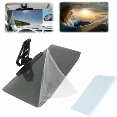 Image of Car Sun Visor with Polarized Glare Protection, Universal Anti Extender Protection for Sunshade