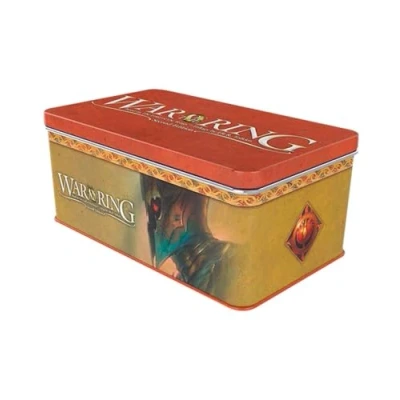Image of War of The Ring Second Edition: Card Box and Sleeves (Witch King Edition) Ares Games Embossed Tin Sturdy &amp; Tough Compatible with 2E