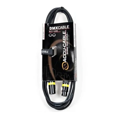 Image of Accu Cable AC3PDMX10 3m 3 Pin DMX Black