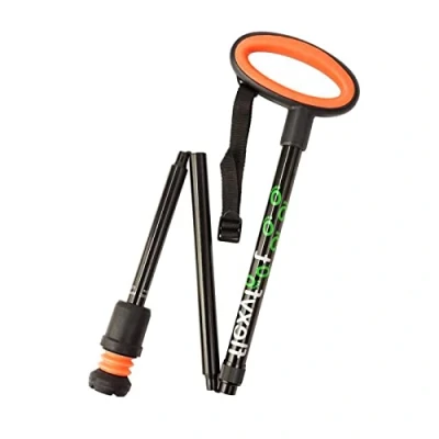 Image of The Flexyfoot Urban Adjustable Telescopic/Folding Walking Stick (Folding Version, Black)