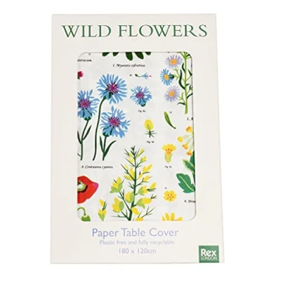 Image of Rex London Wild Flowers Paper Table Cover
