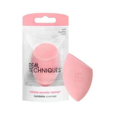 Image of Real Techniques New Foam Technology Miracle Powder Sponge for Even Application (Packaging and Colour May Vary)