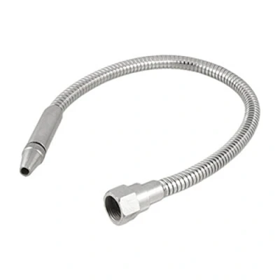 Image of Sourcingmap 1/2BSP Thread 15/64&quot; Round Nozzle Metal Coolant Oil Hose for Lathe