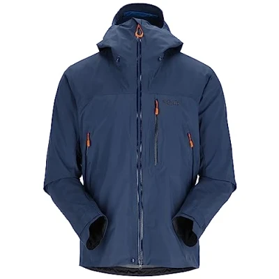 Image of Rab Men’s Latok Mountain GORE TEX Pro Jacket GTX Waterproof Breathable Shell for Trekking, Climbing, &amp; Mountaineering Deep Ink Medium