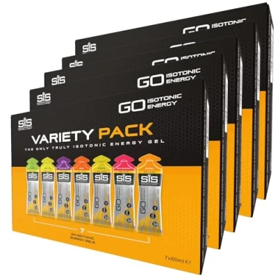 Image of Contrast SIS Go Isotonic Energy Gel 60ml Mixed Flavour Packs (5 Boxes)