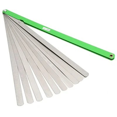 Image of Hilitand 300mm Feeler Gauge, 17 Blades Stainless Steel Metric Gap Measuring Tool 0.02mm 1mm