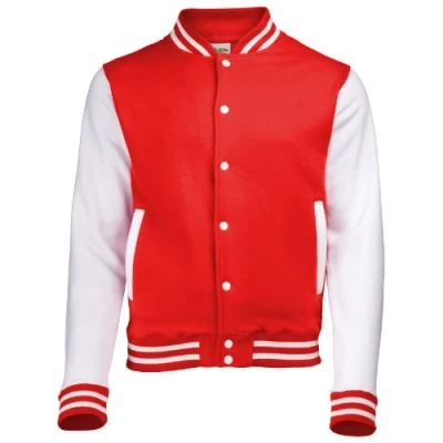 Image of AWDis Varsity Jacket JH043 (M, Fire Red / White)