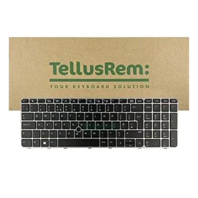 Image of TellusRem replacement UK backlit keyboard for HP 850 G3, G4, 755 G4