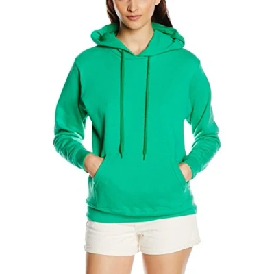 Image of FRUIT OF THE LOOM Men&#039;s Pull over Classic Hooded Sweat, Kelly Green, XL UK