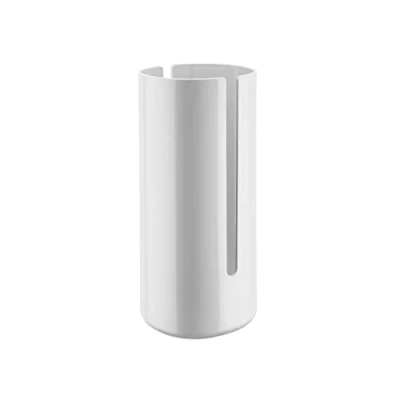Image of Alessi Birillo PL18 W Design Toilet Paper Container Thermoplastic Resin PMMA, White