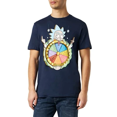 Image of Pyramid International Men&#039;s Two Crowes T Shirt, Blue, M UK