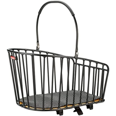 Image of KLICKfix 2128019620 Unisex Adult Rear Basket 42 x 28 25 cm Black