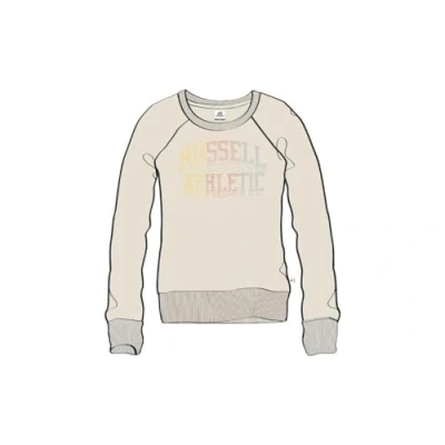 Image of Russell Athletic A01072 RD 419 CREWNECK RAGLAN Sweatshirt Women&#039;s RAINY DAY Size L