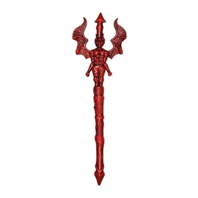 Image of Boland 00573 Deluxe Devil Trident, Fancy Dress Accessory, Halloween Up, Prop, Weapon, Lucifer, Carnival, Red and Black (Red)