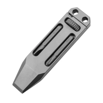 Image of Giilayky TC4 Titanium Alloy Multi Function Pry Bar Corkscrew Screwdriver Mini Wrench Crowbar Pocket Tool Pendant
