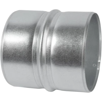 Image of Vent Systems 100 mm / 4&#039;&#039; Inch Galvanized Steel Duct Connector Round Ventilation Extension Metal Coupler Hose Coupling Galvanised Pipe Inline Air Extraction
