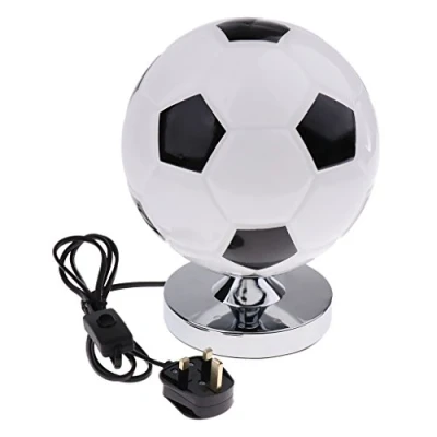 Image of perfk Table Lamp, Bedroom Bedside Lamp Creative Soccer Basketball Boy&#039;s Room Led Lighting 220V UK Plug