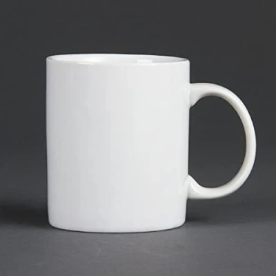 Image of Olympia White Ware Standard Mugs 284Ml 10Oz Porcelain Coffee Tea Cup 12pc