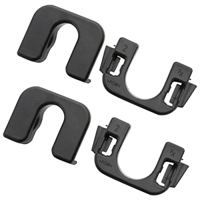 Image of ZEALfix 2 Set Parcel Shelf Clip fit for Focus MK3 015532109E Black Rear Luggage Fastening Brackets Compatible with Fiesta B Max C C3 DS3 Qashqai J10 1539663 8795EN