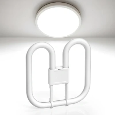 Image of BrightArk GR10Q 4 PIN 28W Compact Fluorescent Lamp Non Dimmable Cold White 6500K, Recessed Ceiling Light, CFL Light Bulb, Low Energy Suitable for Indoor Stair Corridors, Halls,1 Pack
