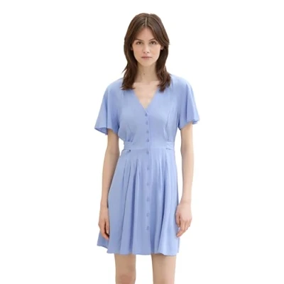 Image of TOM TAILOR Denim Women&#039;s 1042800 Dress, 17451 Dusty Cornflower, L