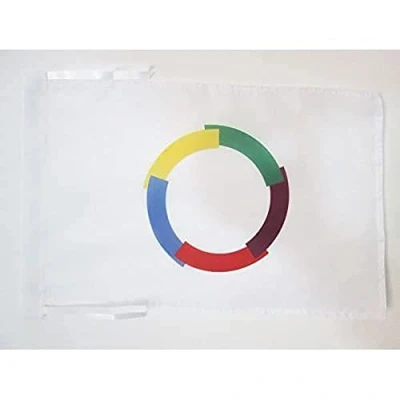 Image of AZ Flag Francophonie 18&#039;&#039; x 12&#039;&#039; 100% Polyester Francophonia Small Banner with Two Cords Fade Resistant Vivid Colors 18x12 in 45x30 Cm