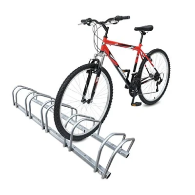 Image of VOUNOT 5 bike Stand Floor or Wall mounted rack for garage Bicycle Parking Cycle Storage Locking