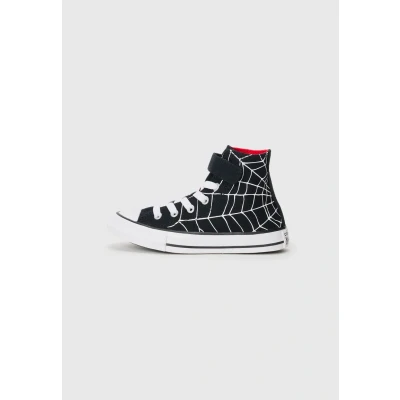 Image of Converse Chuck Taylor ALL STAR Unisex Hightop trainers for kids, Size: 12K, Black/white/red shoes