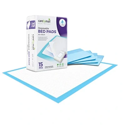 Image of Disposable Incontinence Bed Pads 60 x 90 cm Packs of 15 CarebyMail Healthcare (1 Pack 15)