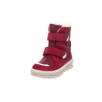 Image of Superfit Flavia Winter boots for kids, Size: 2, Rot/silber Leather and textile