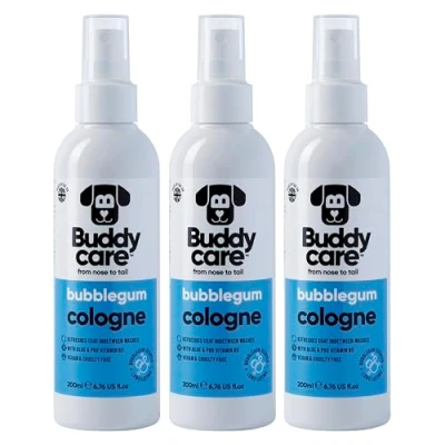 Image of Buddycare Dog Cologne Bubblegum 200ml x3 Sweet and Playful Scented Refreshes Between Washes