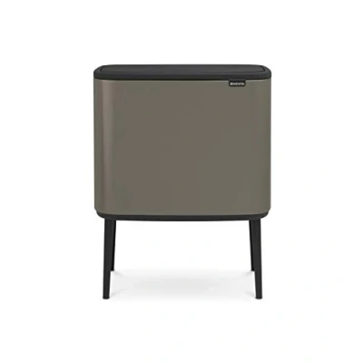 Image of Brabantia Bo touch Bin 3 x 11L Inner Buckets (Platinum) Waste/Recycling Kitchen Soft