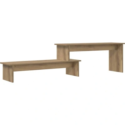 Image of vidaXL TV Cabinet Artisan oak 180 x 30 43 cm Engineered wood