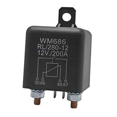 Image of Humanitypd Battery Isolator Relay 12V 4 Pin WM686 Start Car ON/OFF Switch Normally Open RL/280 200A