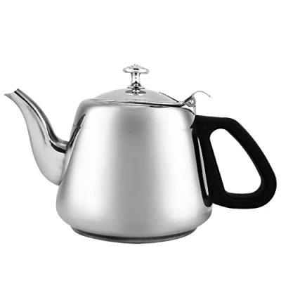 Image of Stainless Steel Tea Pot, Stove Top Induction Kettles 2L Large Capacity Kettle Teapot Coffee Pot Water with Filter for Boiling Hot (L)