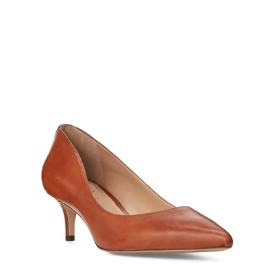Image of Lauren Ralph Women&#039;s Adrienne Leather Pump, Deep Saddle Tan, 6.5 UK