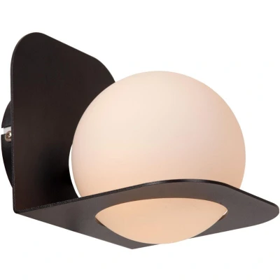 Image of Lucide DAVY Wall light Bathroom 1xG9 IP44 Black