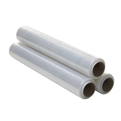 Image of Transparent Packaging Film 50 cm Wide and Stretchable up to 300 Metres Length Manual Stretch Roll for Industrial 3 Units