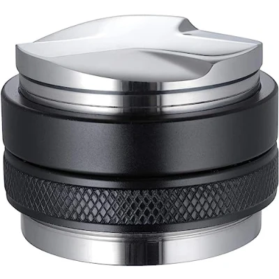 Image of MATOW 53mm Coffee Distributor &amp; Tamper, Dual Head Leveler Fits for 54mm Breville Portafilter, Adjustable Depth Professional Espresso Hand Tampers