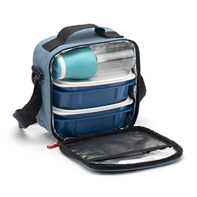 Image of TATAY 1185553 Food Casual and Urban Drink Lunch Bag, Denim Blue
