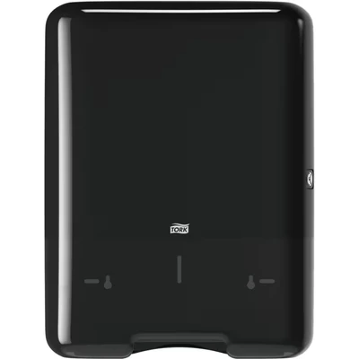 Image of Tork Singlefold Hand Towel Wall Mounted Dispenser Black H3, Elevation Range, 553008
