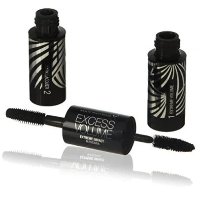 Image of 3 x Max Factor Excess Volume Extreme Impact Black Mascara 20ml