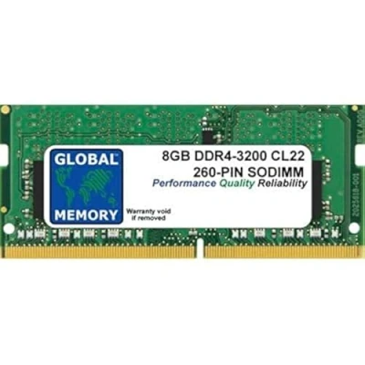 Image of 8GB DDR4 3200MHz PC4 25600 260 PIN SODIMM MEMORY RAM COMPATIBLE WITH LAPTOPS/NOTEBOOKS