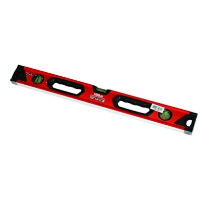Image of Hilka 63505024 24&quot; Spirit Level PC, Red &amp; Black