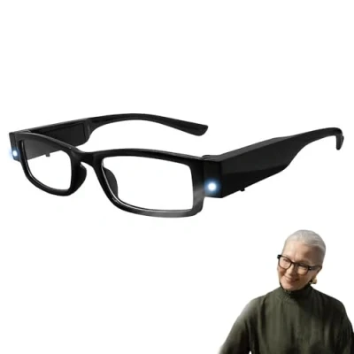 Image of MADGININE 250% Magnifying Glasses for Hobbies with Light Reading LED Lighted Magnifier Close Work Crafts and More Men Women