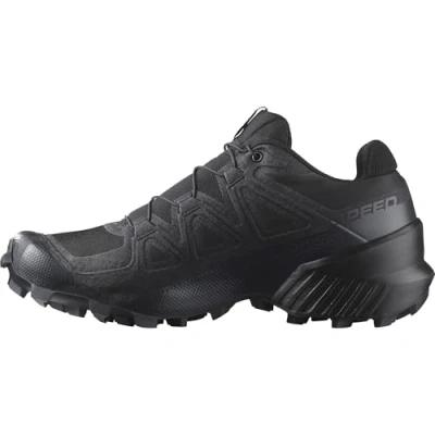 Image of Salomon Women&#039;s Speedcross Running Shoe, Black/Black/Quiet Shade, 5.5 UK
