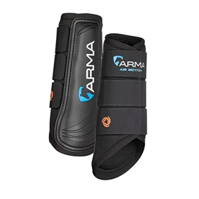 Image of Shires Arma Air Motion Brushing Boots, in Black, Horse Boots Pony, Black
