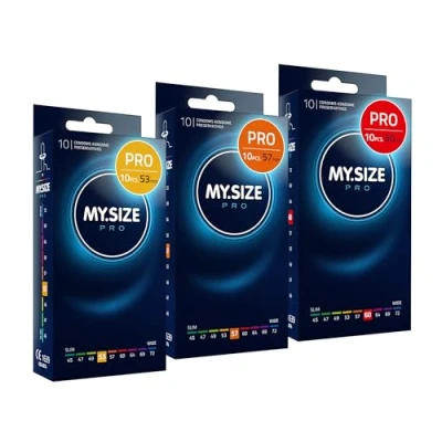 Image of MY.SIZE PRO Condom Size 3,4,5 53,57,60 mm, 3x10 Condoms Perfect fit and a Suitable for Everybody