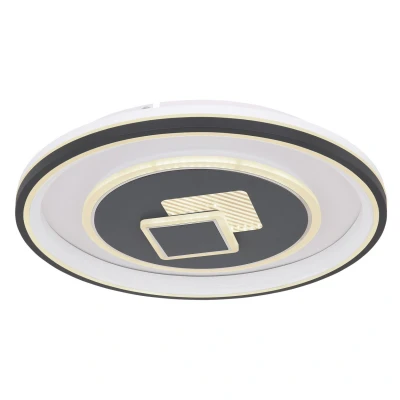 Image of Sundi Integrated LED Semi Flush Ceiling Light White Dimmable 2700 6000K Remote Control